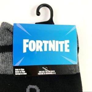 New Mens Epic Games Fortnite Crew Socks Size 6-12